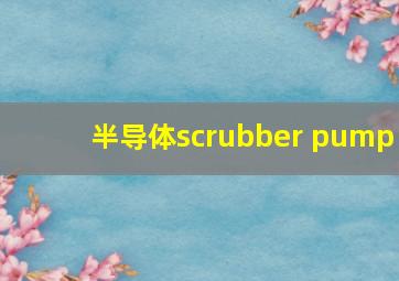 半导体scrubber pump